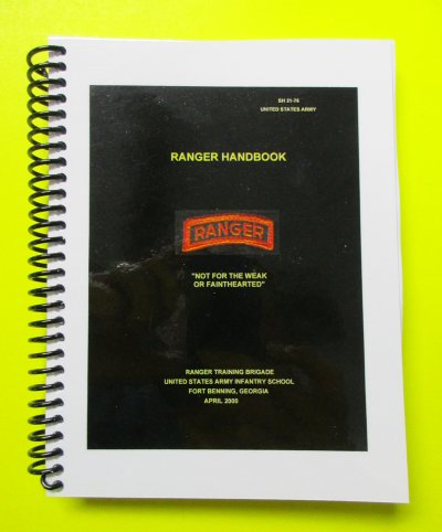 SH 21-76 Ranger Handbook, 2000 black mini size version - Click Image to Close